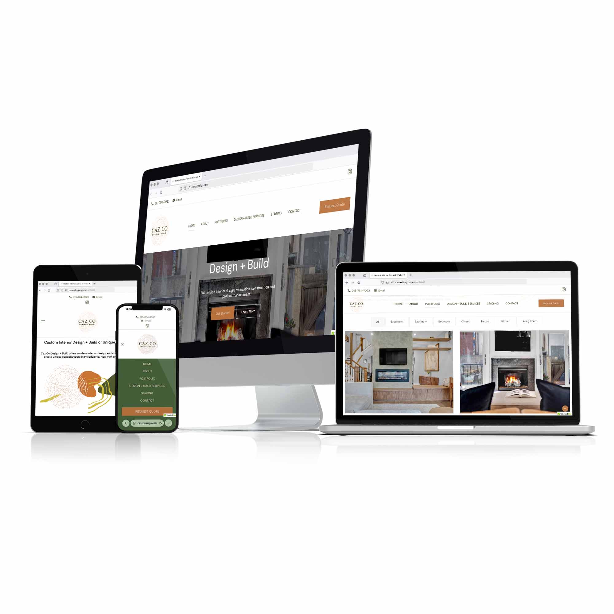 WordPress web design of cazcodesign.com